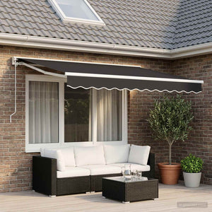Vidaxl vervangend zonneschermdoek voor 3x2 m antraciet polyester
