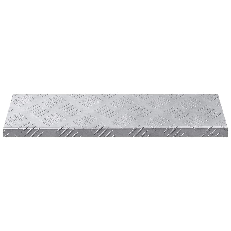 Afbeelding laden in galerijviewer, Vidaxl trap tread rechthoekig 15 pcs zilver 60 x 18 cm aluminium
