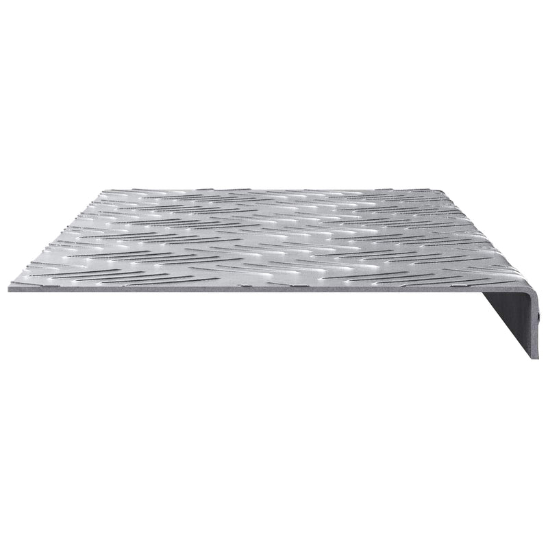 Afbeelding laden in galerijviewer, Vidaxl trap tread rechthoekig 15 pcs zilver 60 x 18 cm aluminium
