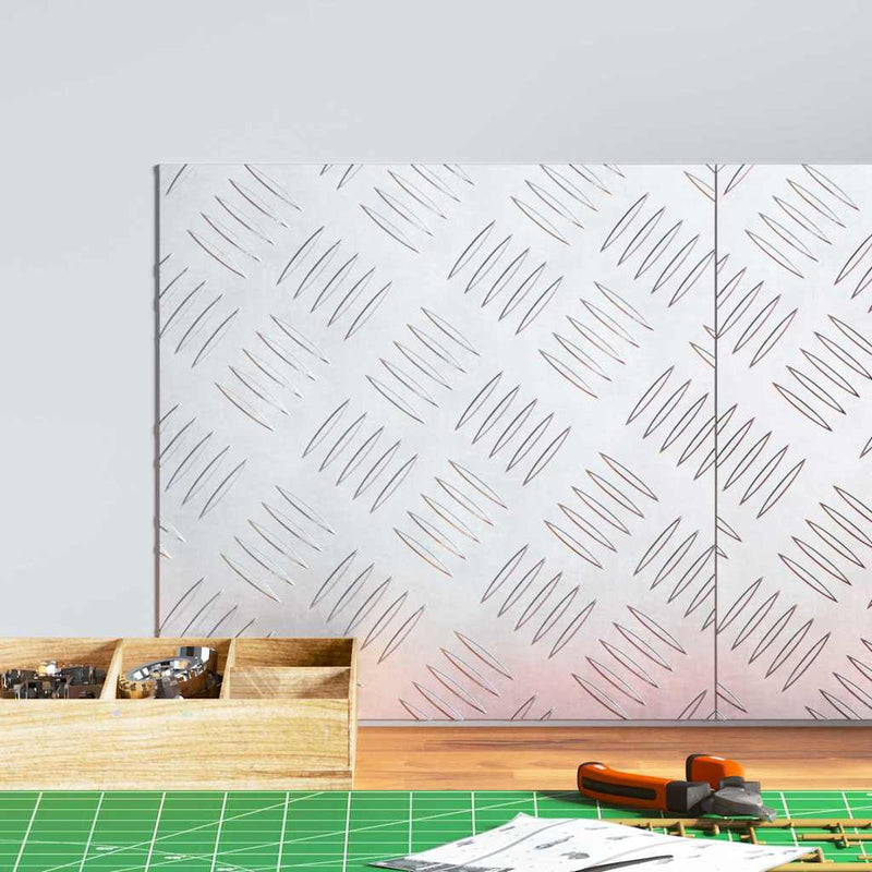 Afbeelding laden in galerijviewer, Vidaxl trapmatten 2 st 30 x 30 cm zilver aluminium vierkant
