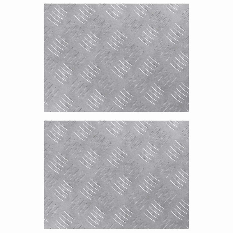 Afbeelding laden in galerijviewer, Vidaxl trapmatten 2 st 40 x 30 cm zilver aluminium rechthoekig
