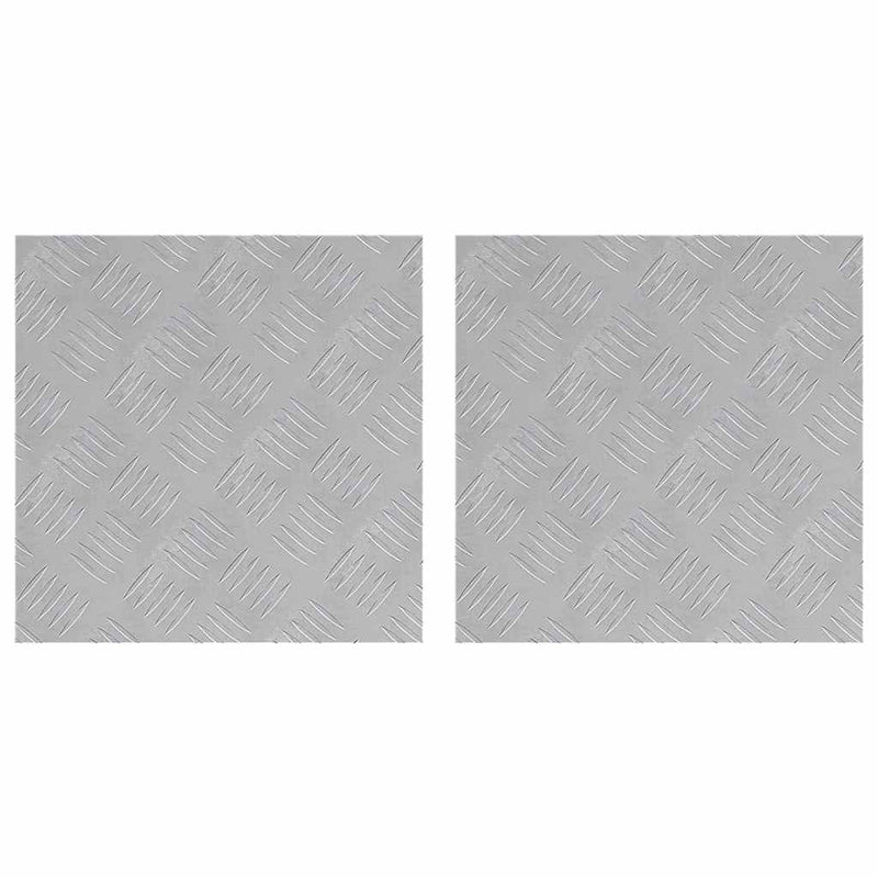 Afbeelding laden in galerijviewer, Vidaxl trapmatten 2 st 40 x 40 cm zilver aluminium vierkant

