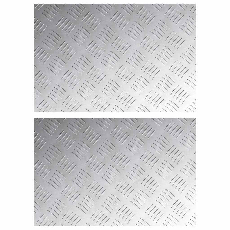 Afbeelding laden in galerijviewer, Vidaxl trapmatten 2 st 60 x 40 cm zilver aluminium rechthoekig
