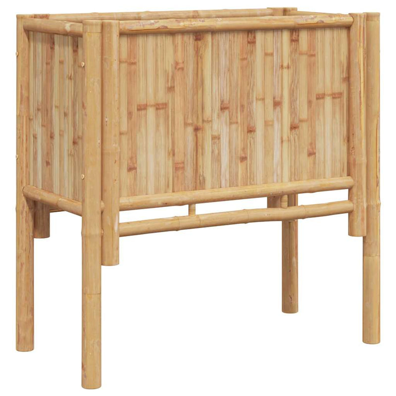 Afbeelding laden in galerijviewer, Vidaxl verhoogd bed bruin 70 x 35 x 70 cm bamboe
