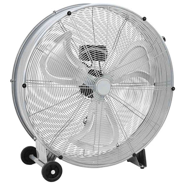 Vidaxl trommelventilator met wiel zilver 79 x 37 x 82 cm aluminium