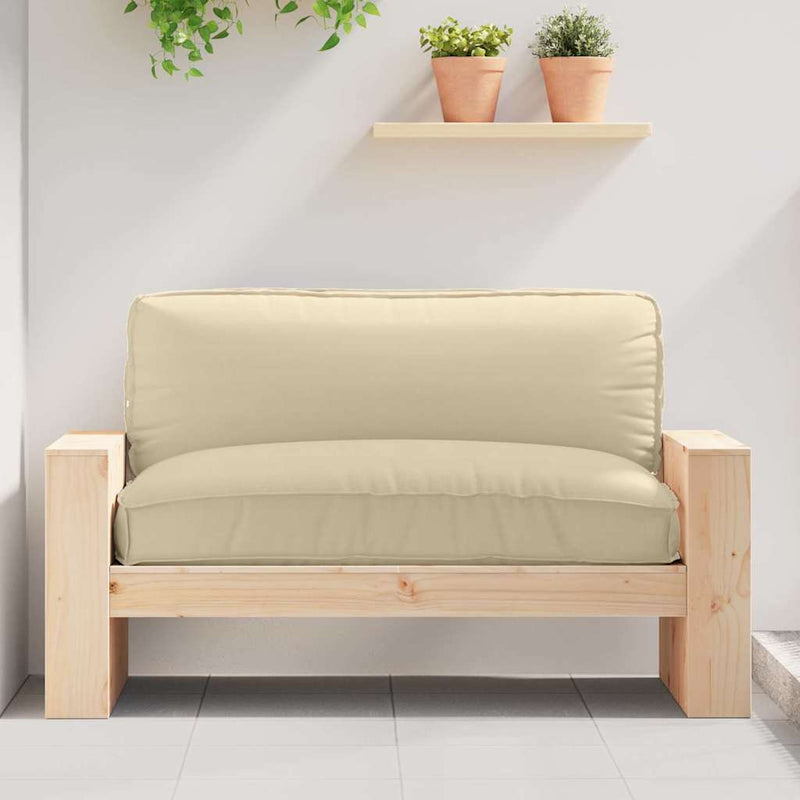 Afbeelding laden in galerijviewer, Vidaxl kussen beige 120 x 80 x 12 cm oxford stof
