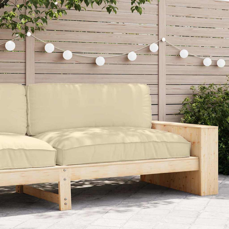 Afbeelding laden in galerijviewer, Vidaxl kussen beige 120 x 80 x 12 cm oxford stof
