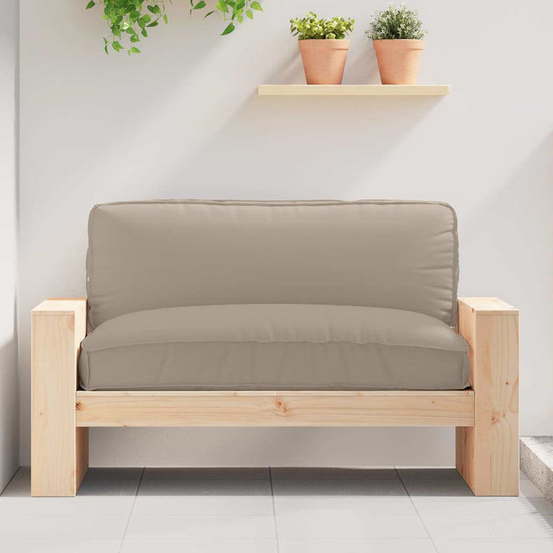 Afbeelding laden in galerijviewer, Vidaxl kussen oxford stof taupe 120 x 80 x 12 cm
