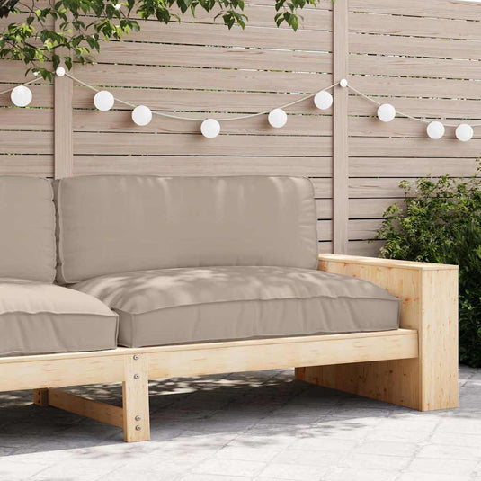 Vidaxl kussen oxford stof taupe 120 x 80 x 12 cm