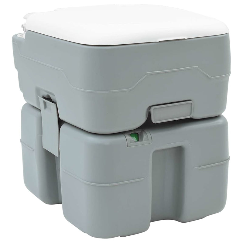 Afbeelding laden in galerijviewer, Vidaxl camping toilet grijs 41,5 x 36,5 x 42 cm
