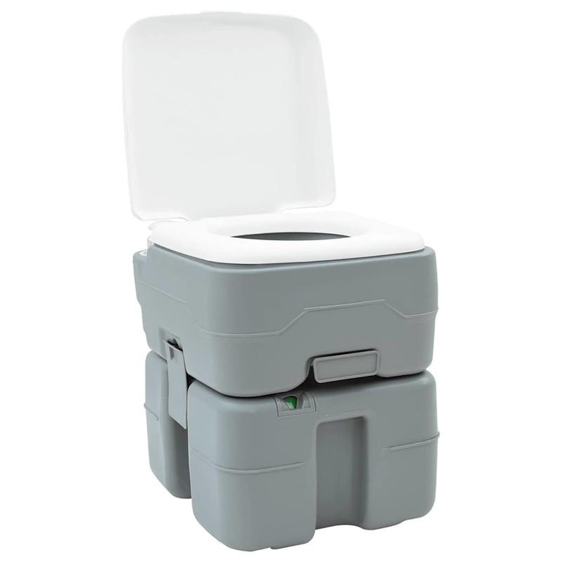Afbeelding laden in galerijviewer, Vidaxl camping toilet grijs 41,5 x 36,5 x 42 cm
