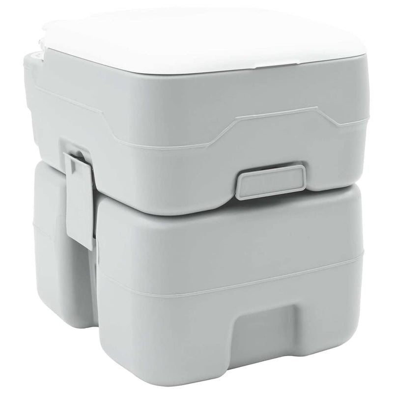 Afbeelding laden in galerijviewer, Vidaxl camping toilet grijs 41,5 x 36,5 x 42 cm
