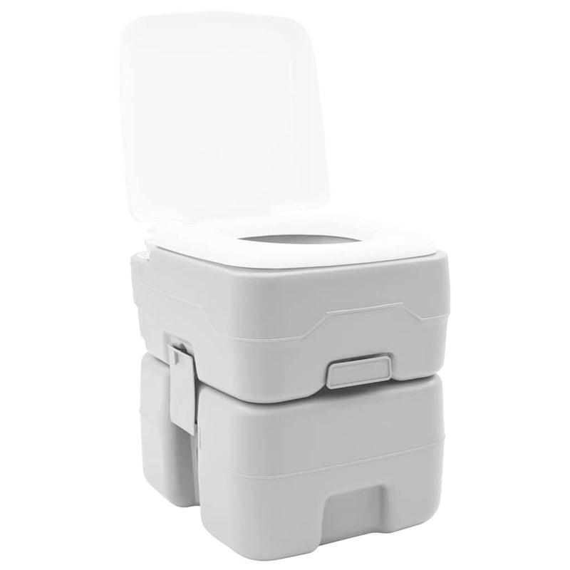 Afbeelding laden in galerijviewer, Vidaxl camping toilet grijs 41,5 x 36,5 x 42 cm
