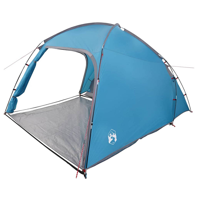 Afbeelding laden in galerijviewer, Vidaxl tent huisje blauw 370 x 230 x 185 cm polyester en glasvezel
