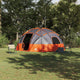 Vidaxl camping tent grijs en oranje 475 x 475 x 235 cm polyester