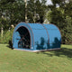 Vidaxl fietstent met dak met opslag blauw 256 x 222 x 182 cm