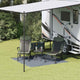 Vidaxl tenttapijt blauw en grijs 200 x 200 cm polyetheen