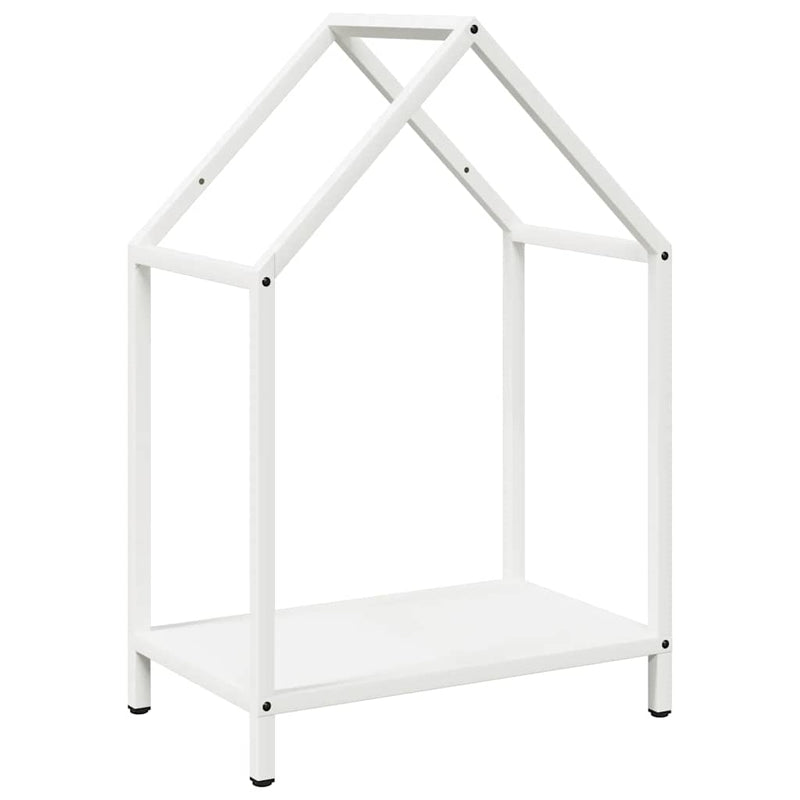 Afbeelding laden in galerijviewer, Vidaxl brandhoutrek 40x25x60 cm koudgewalst staal wit
