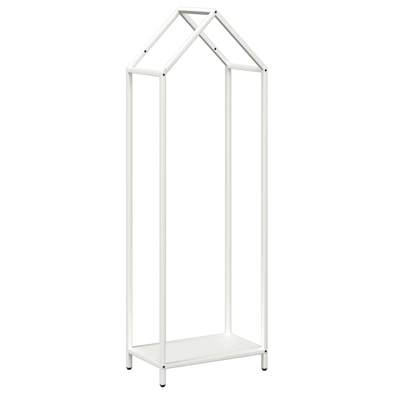 Afbeelding laden in galerijviewer, Vidaxl brandhoutrek 40x25x120 cm koudgewalst staal wit
