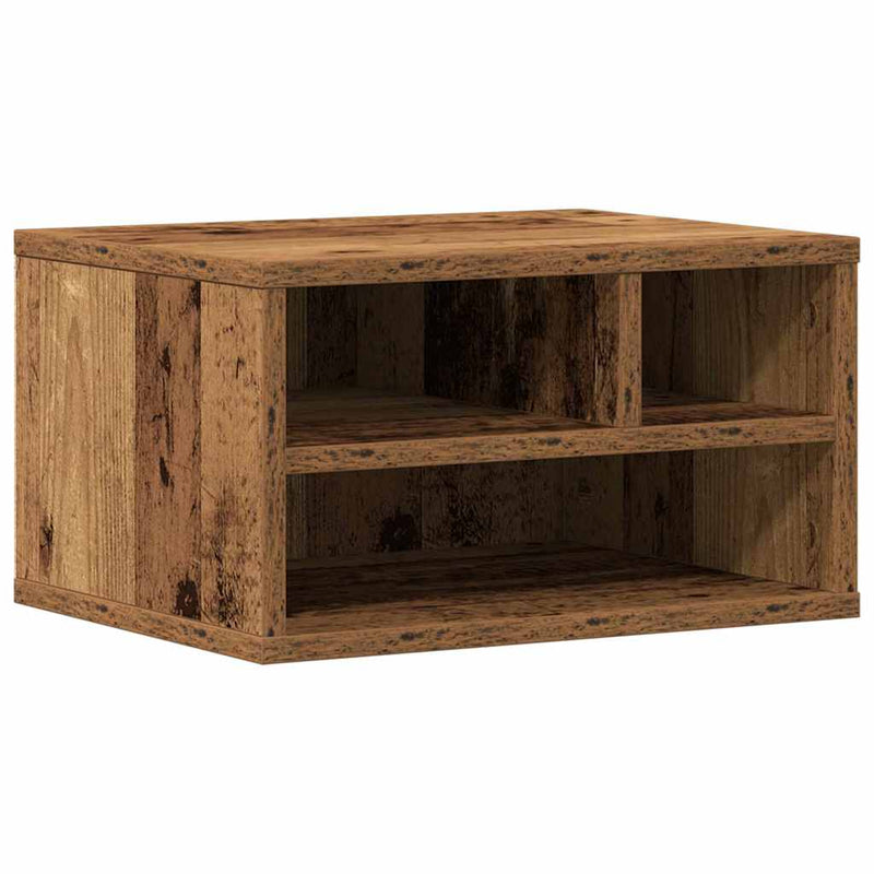Afbeelding laden in galerijviewer, Vidaxl printerstand met opslag oudhout 40 x 32 x 22,5 cm bewerkt hout
