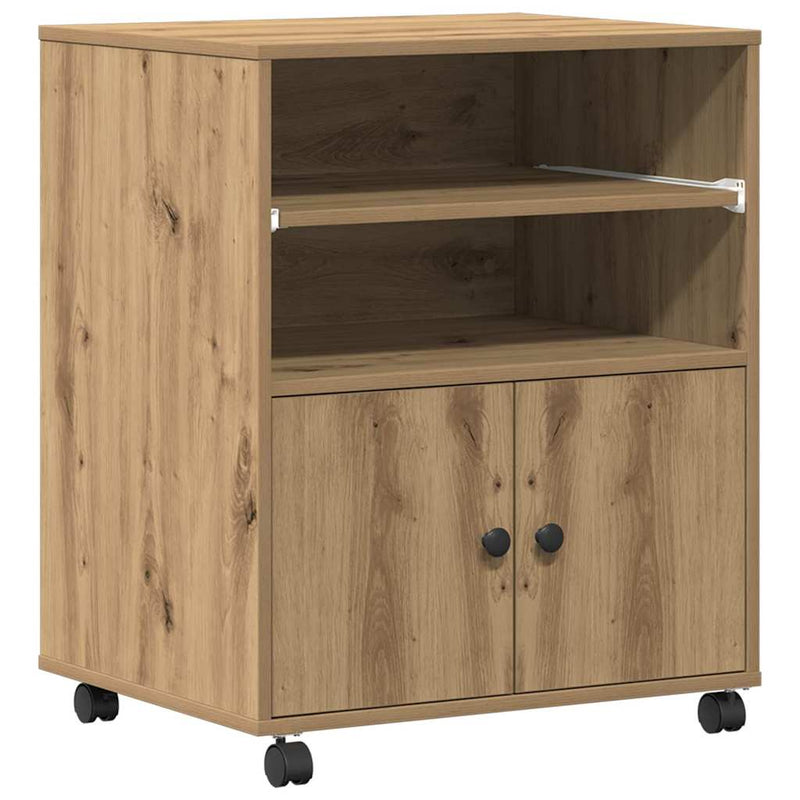 Afbeelding laden in galerijviewer, Vidaxl printerstand artisan eiken 60 x 48 x 74 cm bewerkt hout

