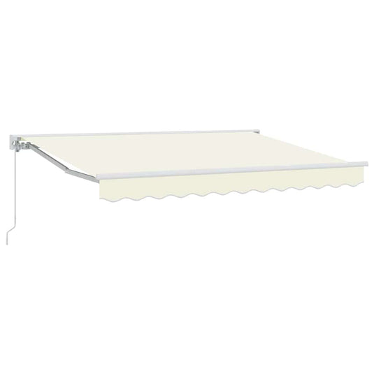 Vidaxl inklapbaar zonnescherm crème 250 x 200 cm polyester en metaal