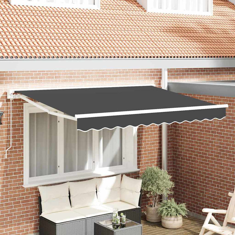 Afbeelding laden in galerijviewer, Vidaxl inklapbaar zonnescherm antraciet 250 x 200 cm

