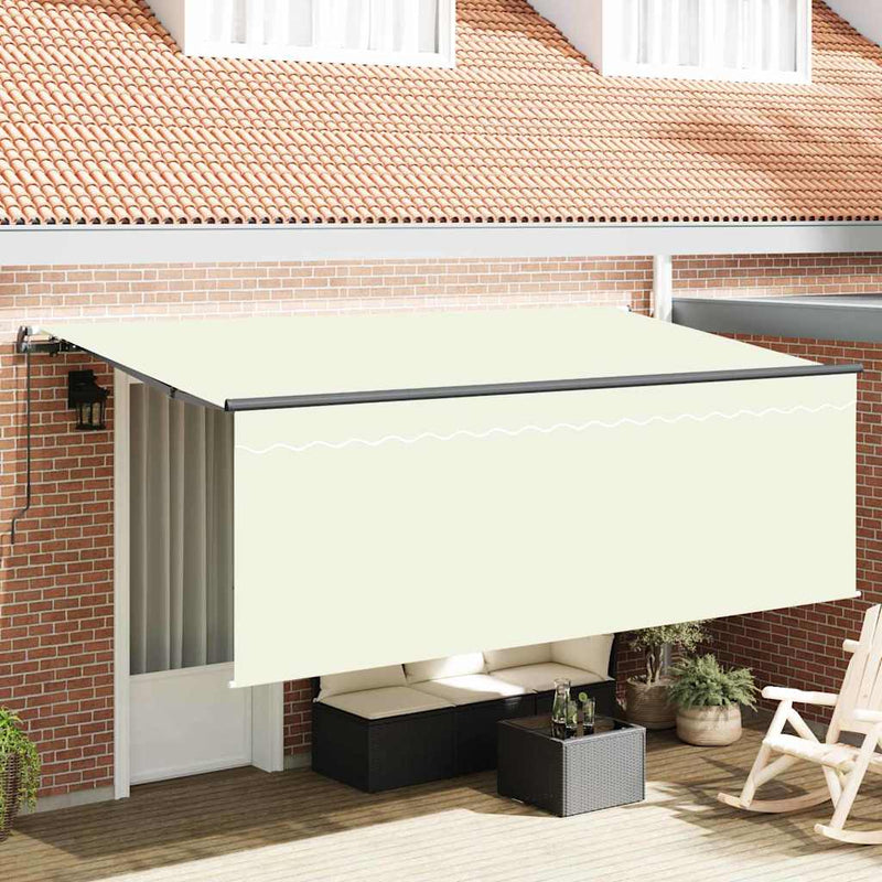 Afbeelding laden in galerijviewer, Vidaxl inklapbaar zonnescherm crème 350 x 200 cm

