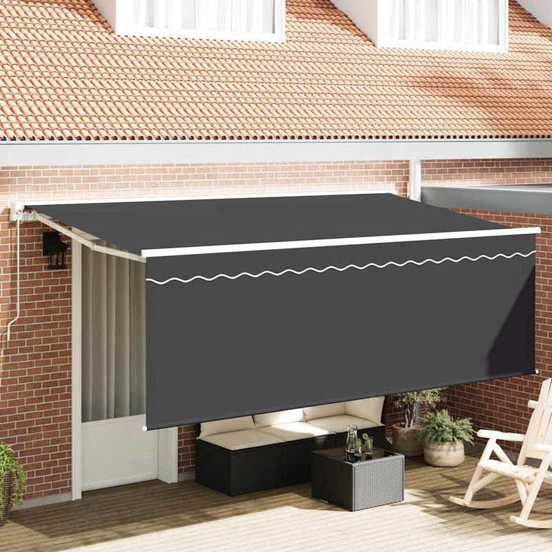 Afbeelding laden in galerijviewer, Vidaxl inklapbaar zonnescherm crème 350 x 200 cm
