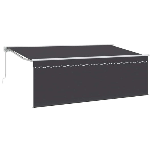 Vidaxl inklapbaar zonnescherm antraciet 400 x 200 cm