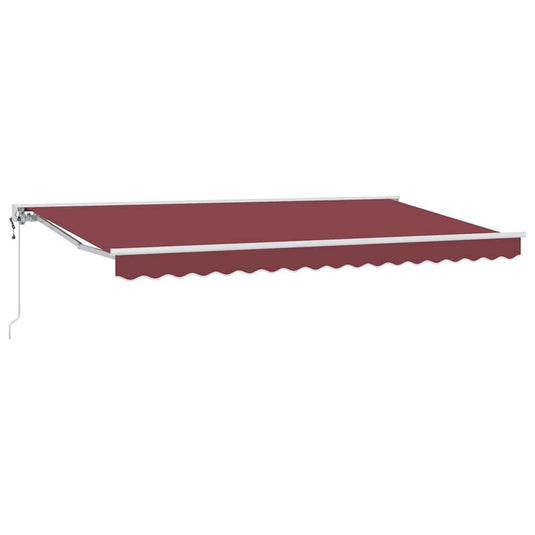 Vidaxl inklapbaar zonnescherm bordeauxrood 400 x 200 cm