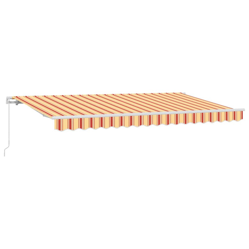 Afbeelding laden in galerijviewer, Vidaxl uitschuifbare luifel geel 400 x 200 cm stof
