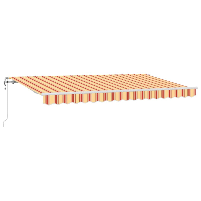 Afbeelding laden in galerijviewer, Vidaxl uitschuifbare luifel geel 400 x 200 cm stof
