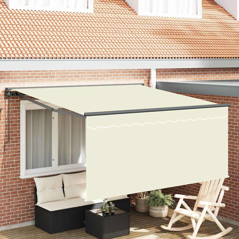Afbeelding laden in galerijviewer, Vidaxl inklapbaar zonnescherm crème 300 x 250 cm
