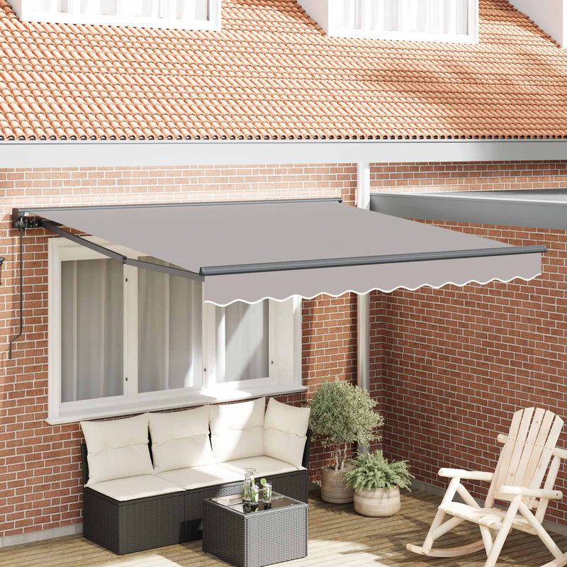 Afbeelding laden in galerijviewer, Vidaxl zijde frame lichtgrijs 350 x 250 cm polyester met pu-coating

