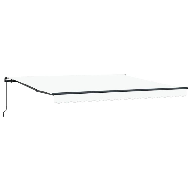Afbeelding laden in galerijviewer, Vidaxl inklapbaar zonnescherm wit 400 × 300 cm polyester en staal
