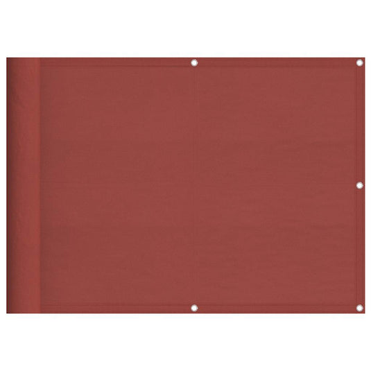 Vidaxl balkonscherm terracotta 75x1000 cm 100% polyester oxford