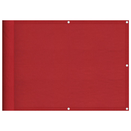 Vidaxl balkonscherm rood 75x700 cm 100% polyester oxford