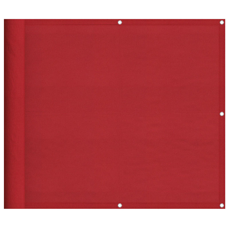 Afbeelding laden in galerijviewer, Vidaxl balkonscherm rood 90x800 cm 100% polyester oxford
