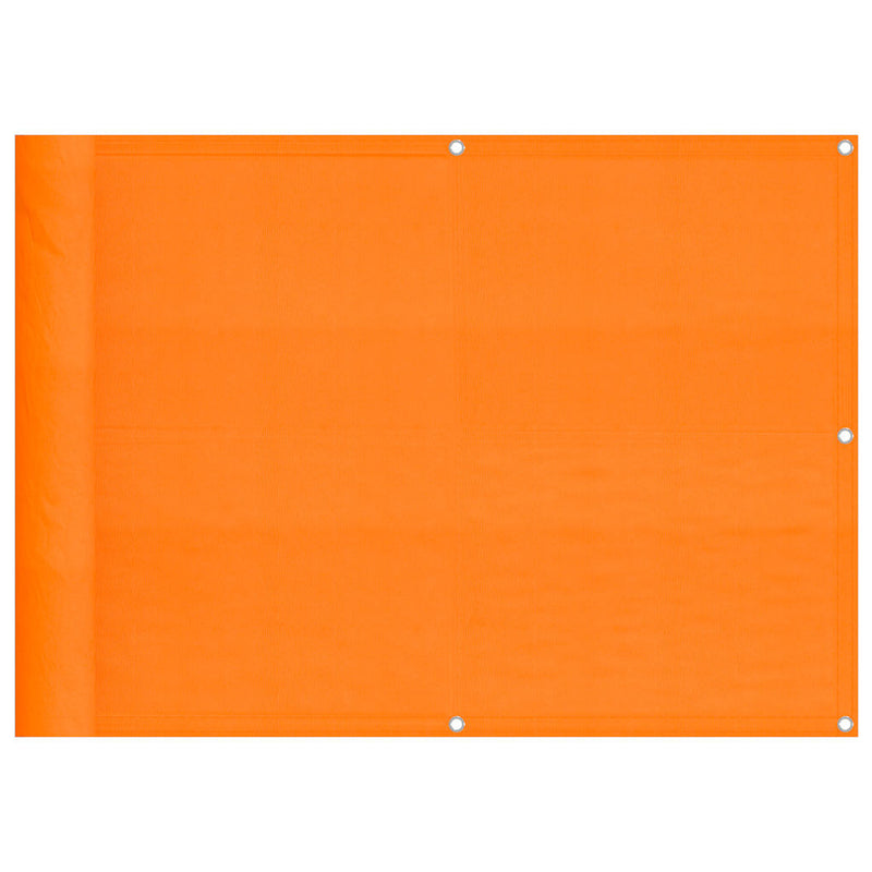 Afbeelding laden in galerijviewer, Vidaxl balkonscherm oranje 75x700 cm 100% polyester oxford
