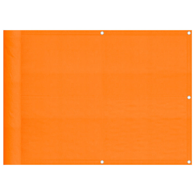 Afbeelding laden in galerijviewer, Vidaxl balkonscherm oranje 75x800 cm 100% polyester oxford
