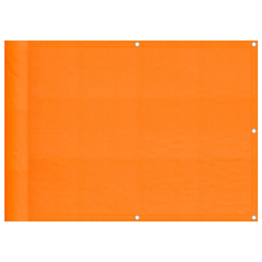 Vidaxl balkonscherm oranje 75x1000 cm 100% polyester oxford