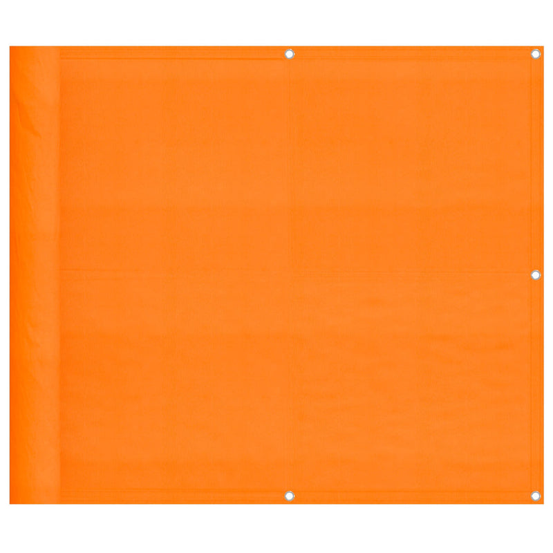 Afbeelding laden in galerijviewer, Vidaxl balkonscherm oranje 90x1000 cm 100% polyester oxford
