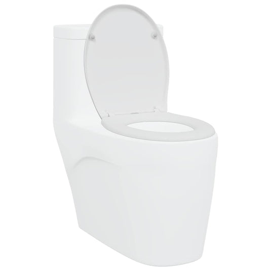 Vidaxl toiletzitting wit 47 x 37 x 4 cm duroplast
