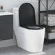 Vidaxl toiletzitting zwart 49 x 36 x 4 cm duroplast