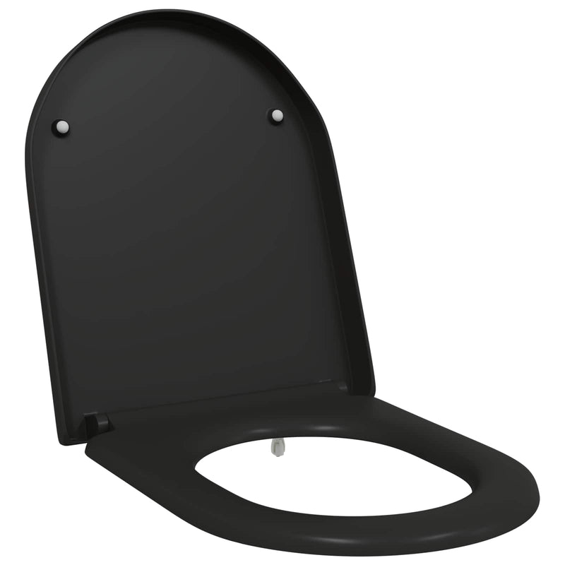 Afbeelding laden in galerijviewer, Vidaxl toiletzitting zwart 49 x 36 x 4 cm duroplast
