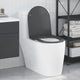 Vidaxl toiletzitting antraciet 47 x 36 x 3,4 cm duroplast