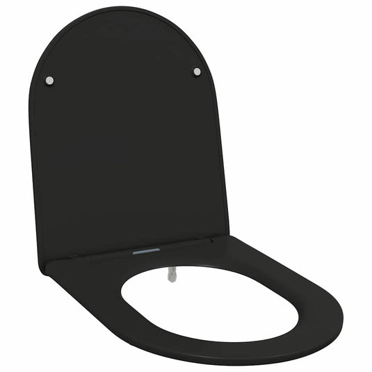 Vidaxl toiletzitting zwart 47 x 36 x 3,4 cm duroplast