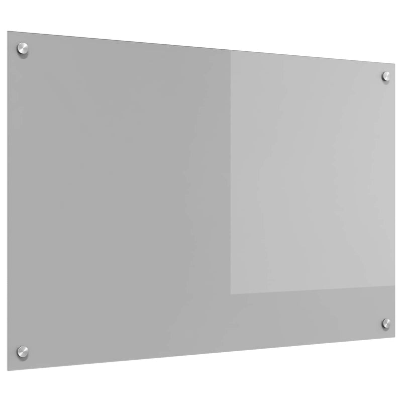 Afbeelding laden in galerijviewer, Vidaxl keukenachterwand lichtgrijs 90 x 60 cm gehard glas
