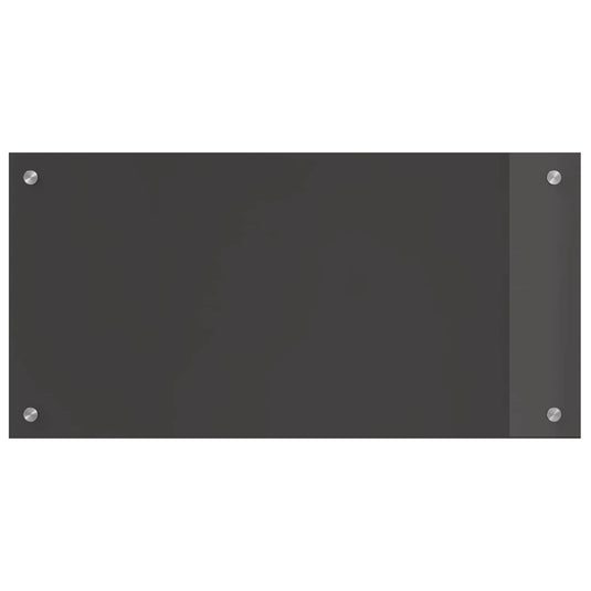 Vidaxl keuken spatscherm donkergrijs 80 x 40 cm gehard glas